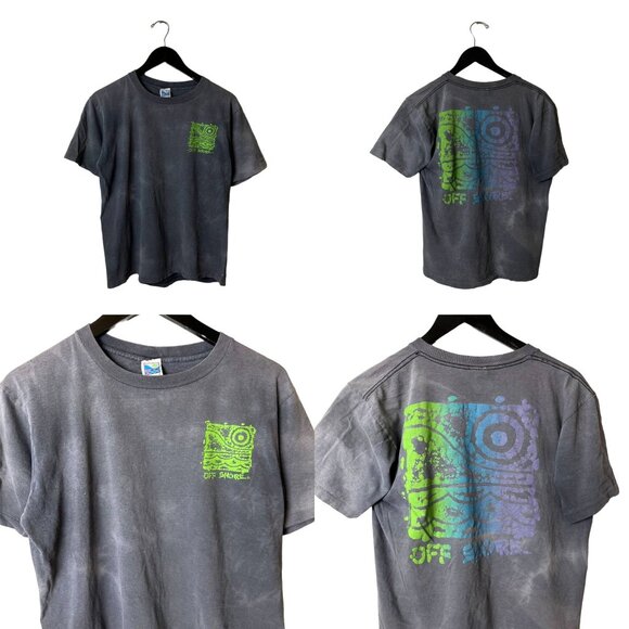 Vintage 90s Off Shore Surf T Shirt Womens Large L USA Beach Single Stitch Solid - Picture 1 of 16
